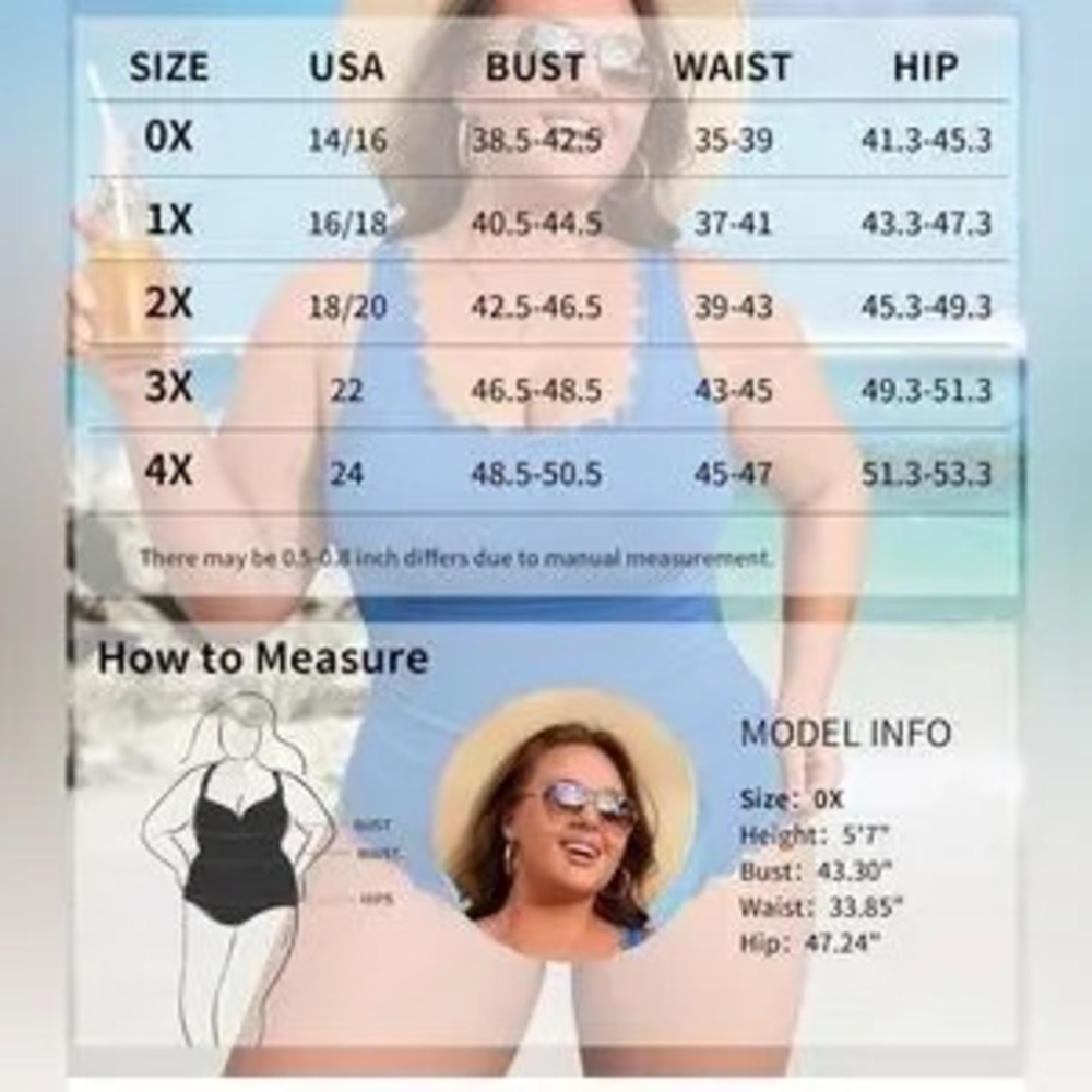 Plus Size Swimsuit-Tummy Control